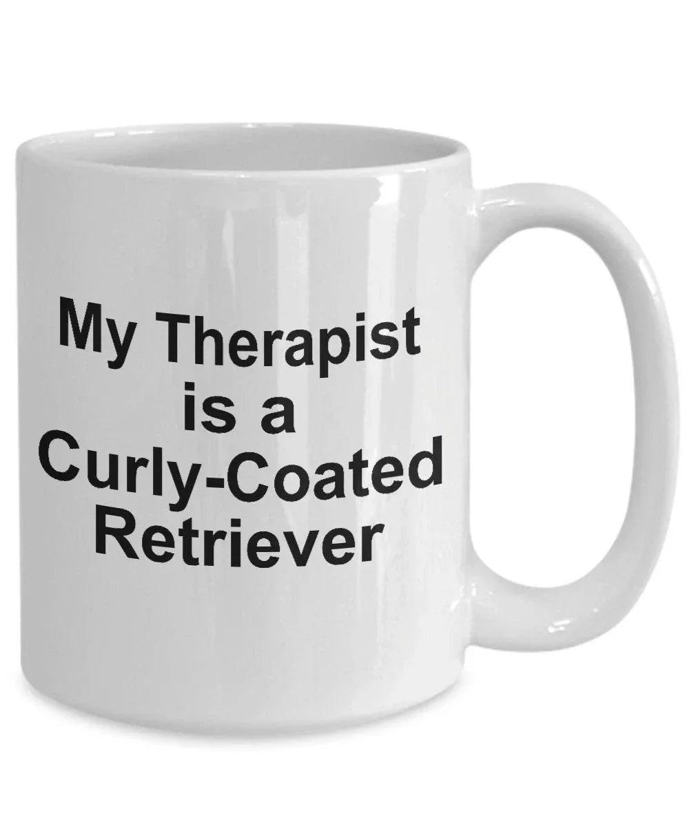 Curly-Coated Retriever Dog Therapist Mug