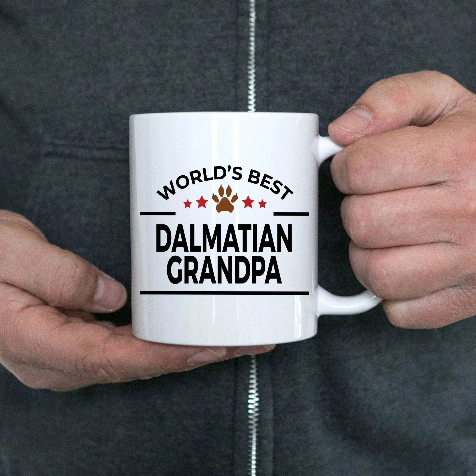 Dalmatian Dog Grandpa Ceramic Coffee Mug