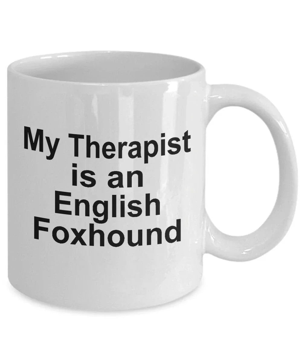 English Foxhound Dog Therapist Mug