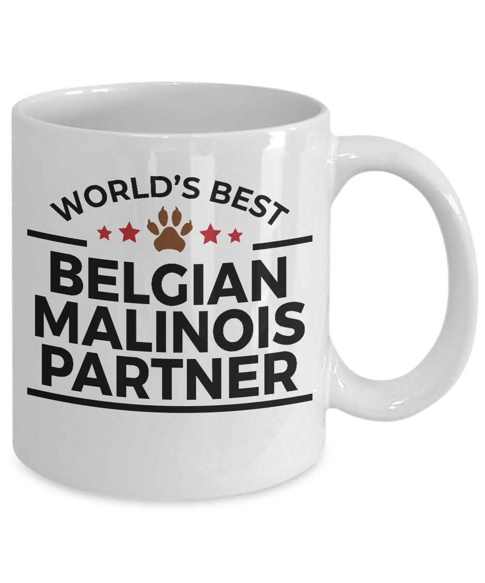 Belgian Malinois Dog Partner Police Canine Officer Coffee Mug - Mallard Moon Gift Shop
