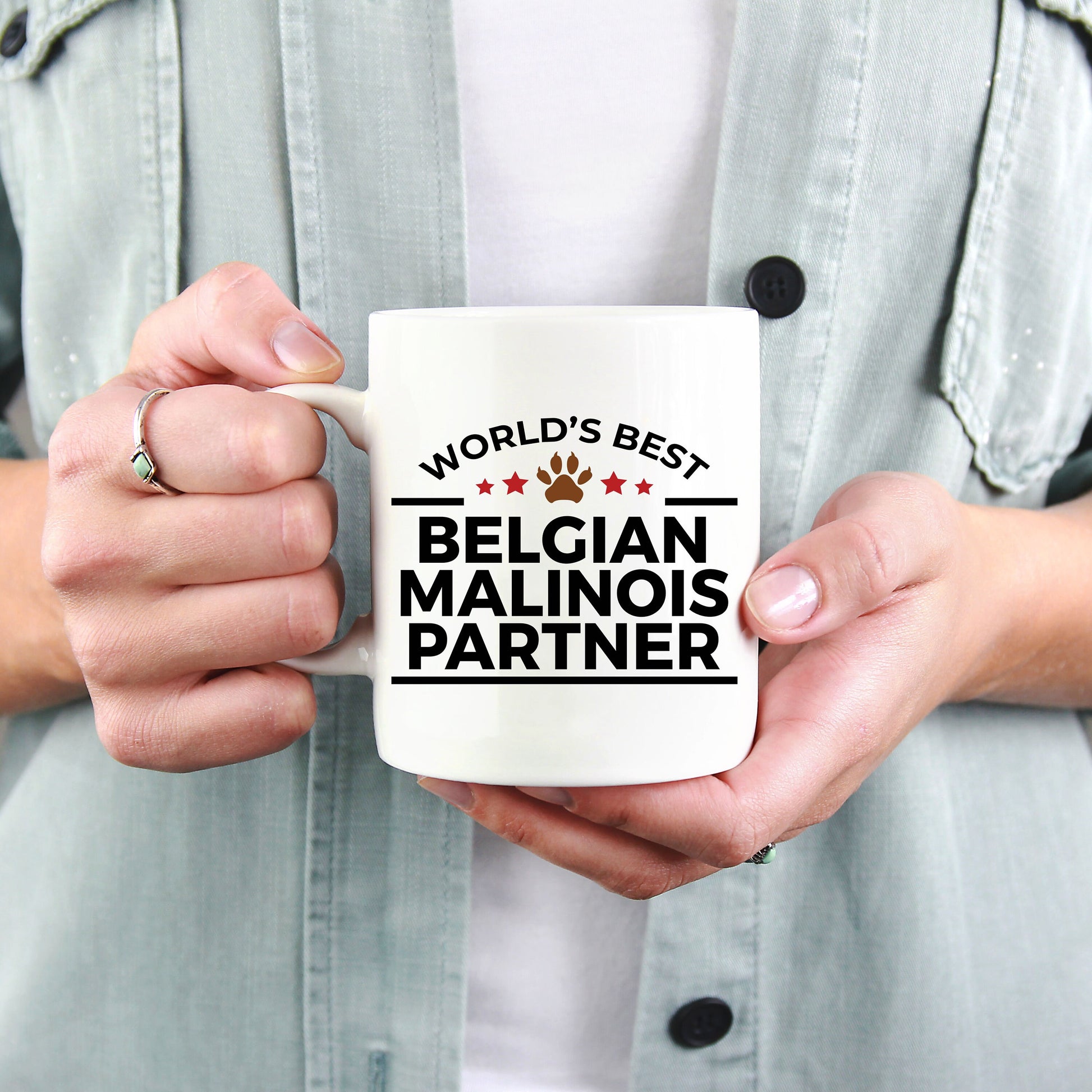 Belgian Malinois Dog Partner Police Canine Officer Coffee Mug - Mallard Moon Gift Shop