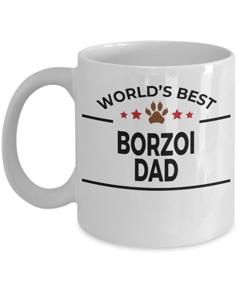 Borzoi Dog Dad Mug - Mallard Moon Gift Shop