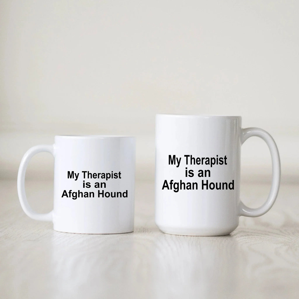 Afghan Hound Dog Therapist Mug