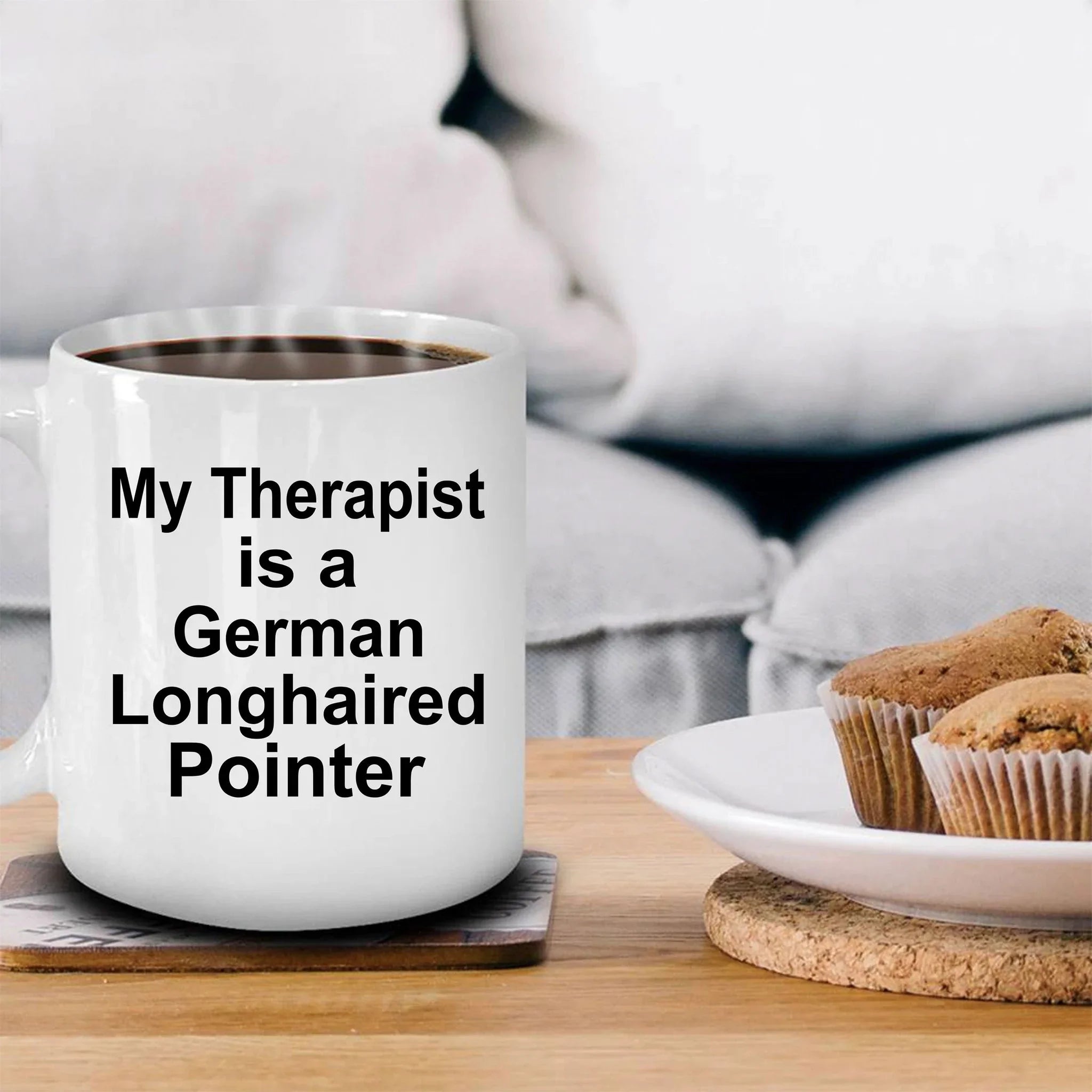 German Longhaired Pointer Dog Therapist Mug