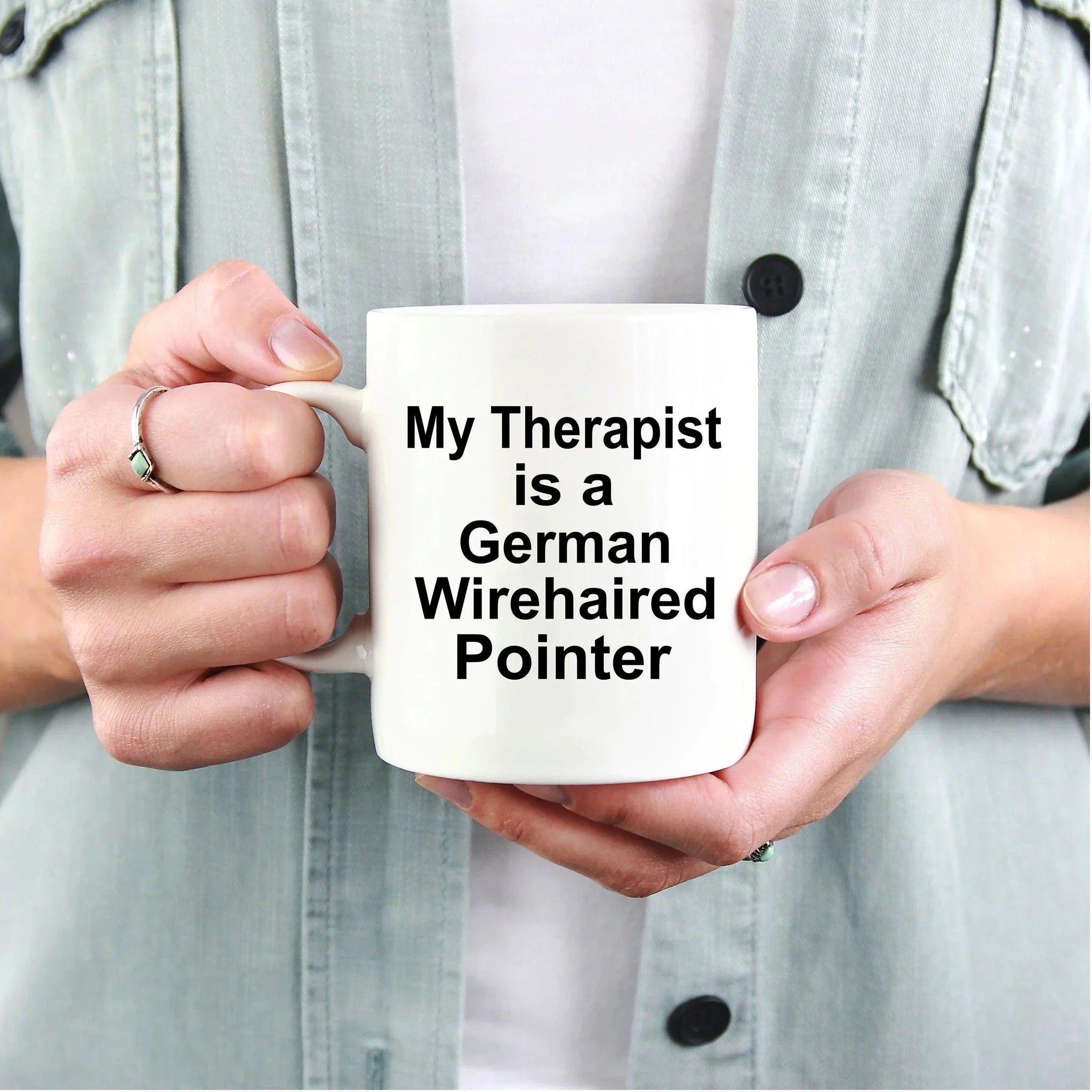 German Wirehaired Pointer Dog Therapist Mug