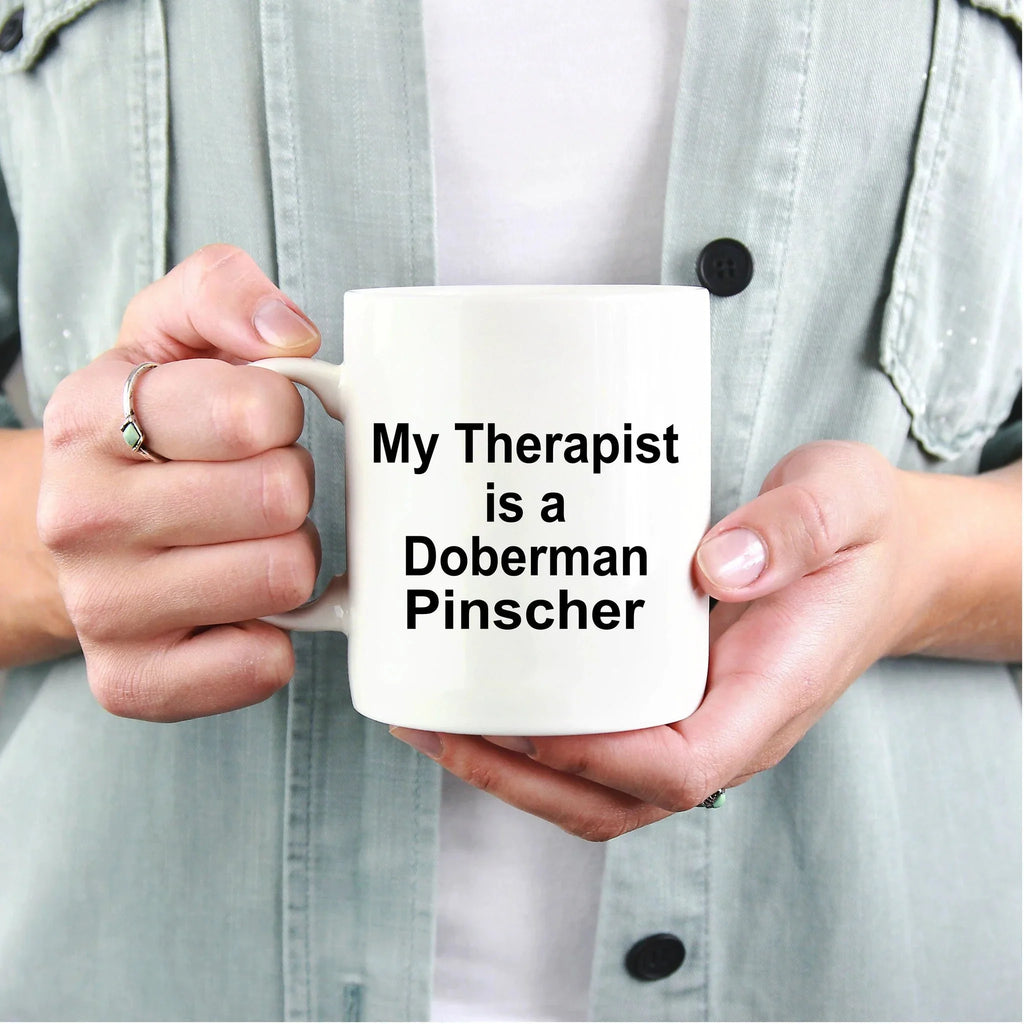 Doberman Pinscher Dog Therapist Mug