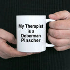 Doberman Pinscher Dog Therapist Mug
