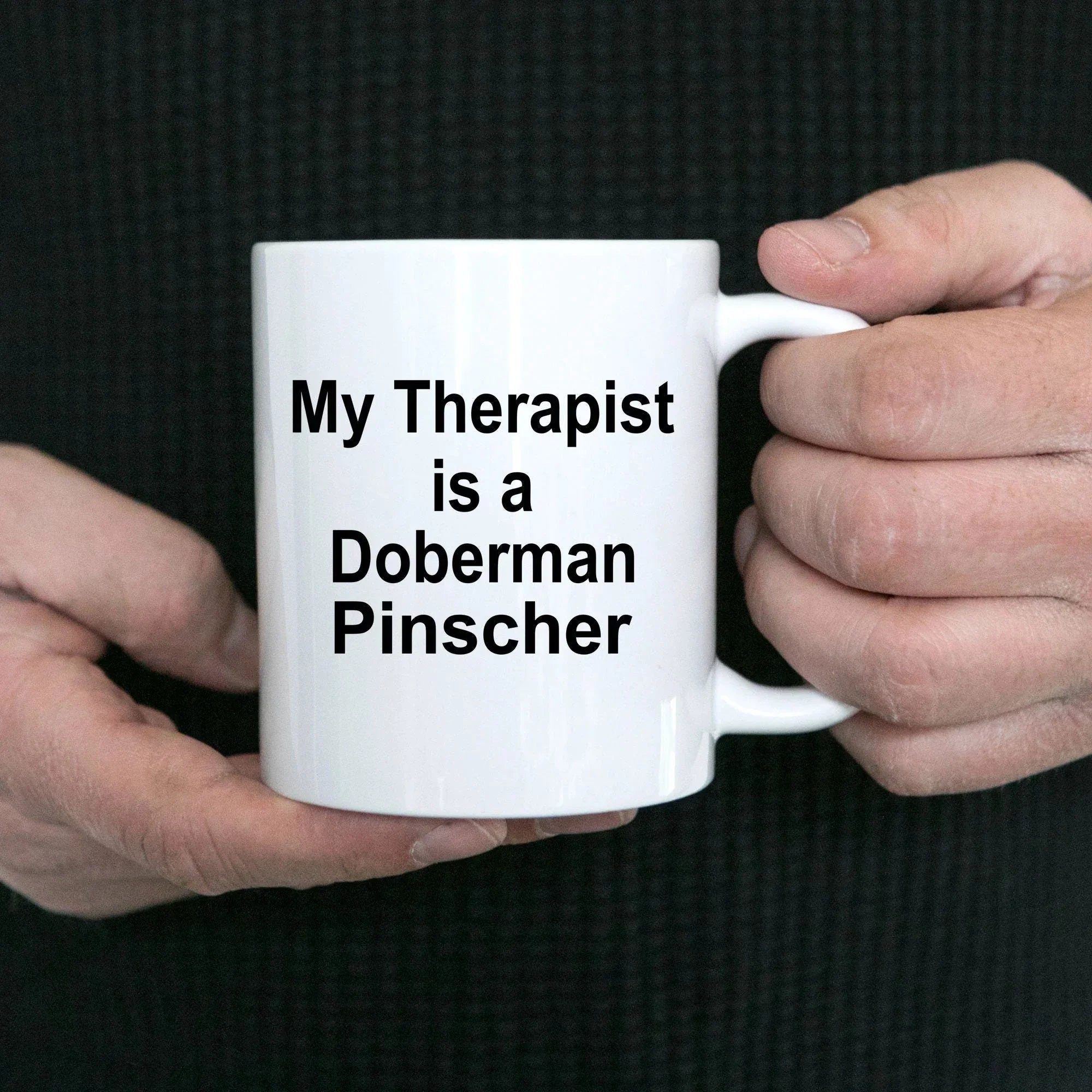 Doberman Pinscher Dog Therapist Mug