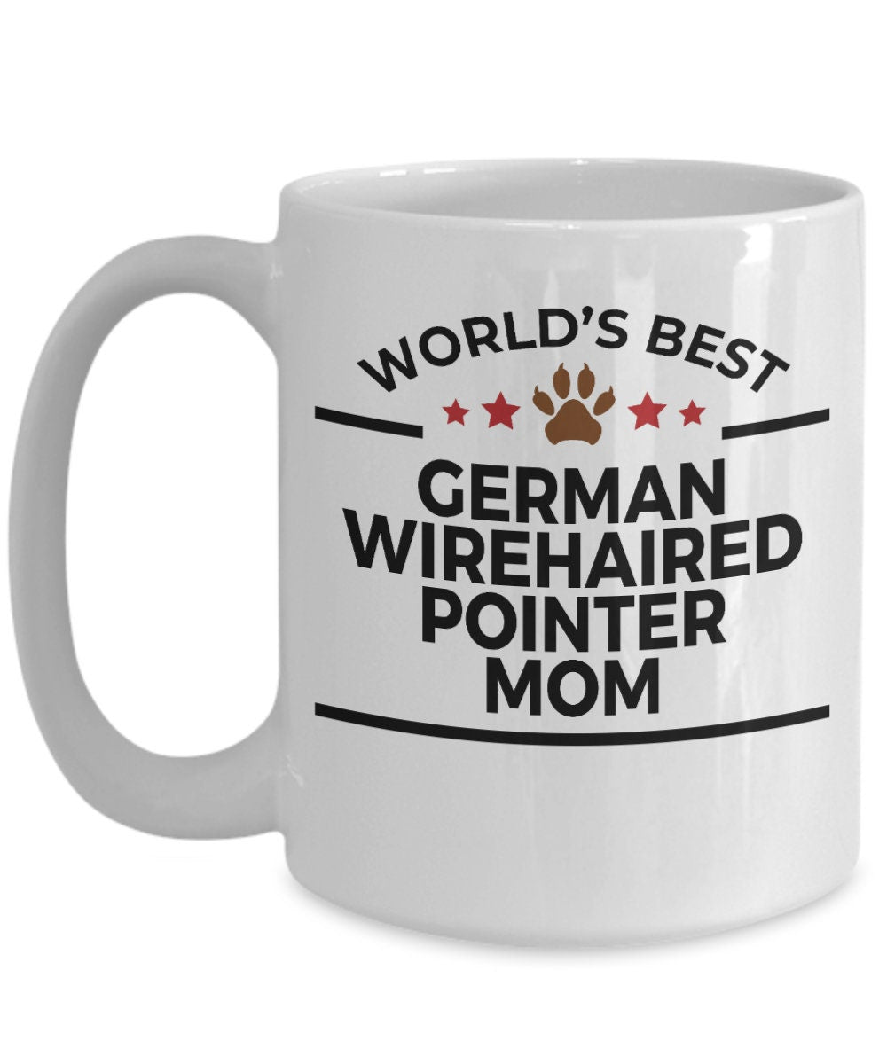 German Wirehaired Pointer Dog Mom Mug - Mallard Moon Gift Shop