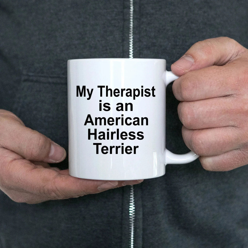 American Hairless Terrier Dog Therapist Mug