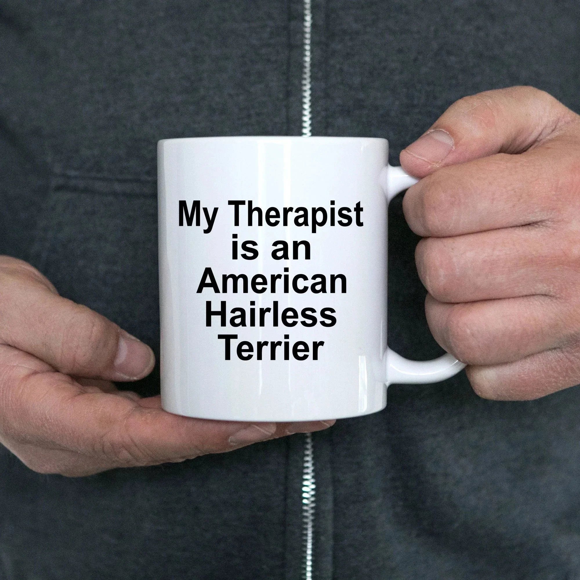 American Hairless Terrier Dog Therapist Mug