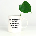 American Hairless Terrier Dog Therapist Mug