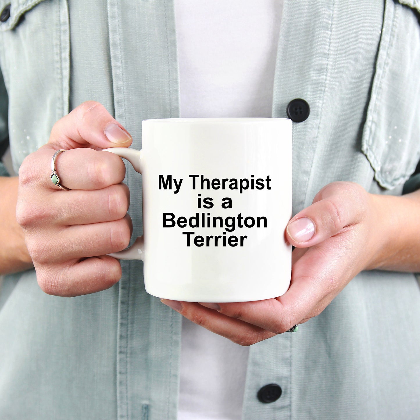 Bedlington Terrier Dog Therapist Mug - Mallard Moon Gift Shop