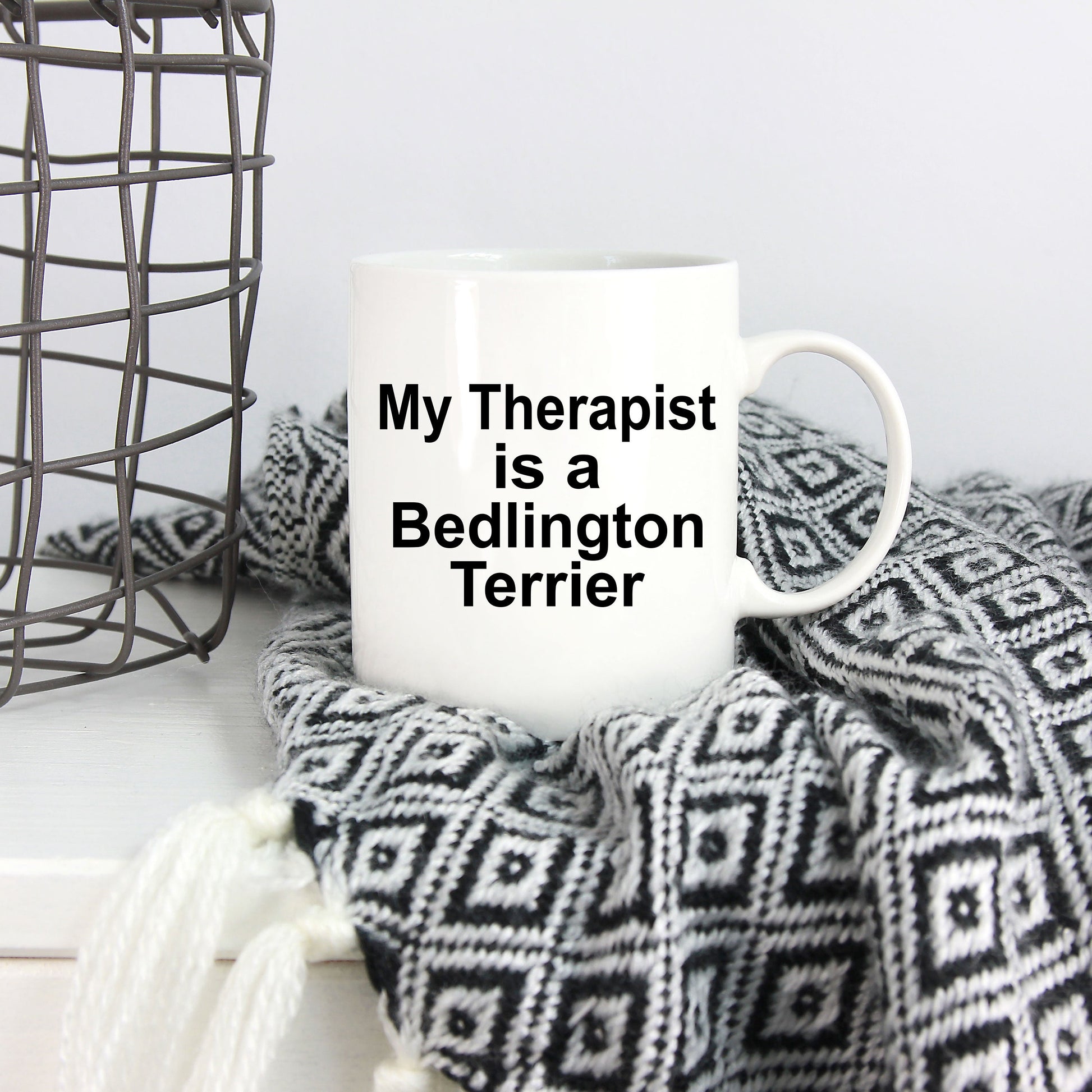 Bedlington Terrier Dog Therapist Mug - Mallard Moon Gift Shop
