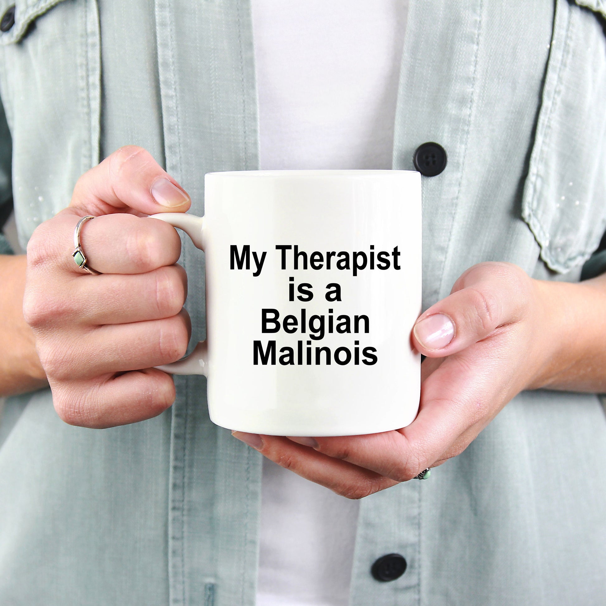 Belgian Malinois Dog Therapist Mug - Mallard Moon Gift Shop