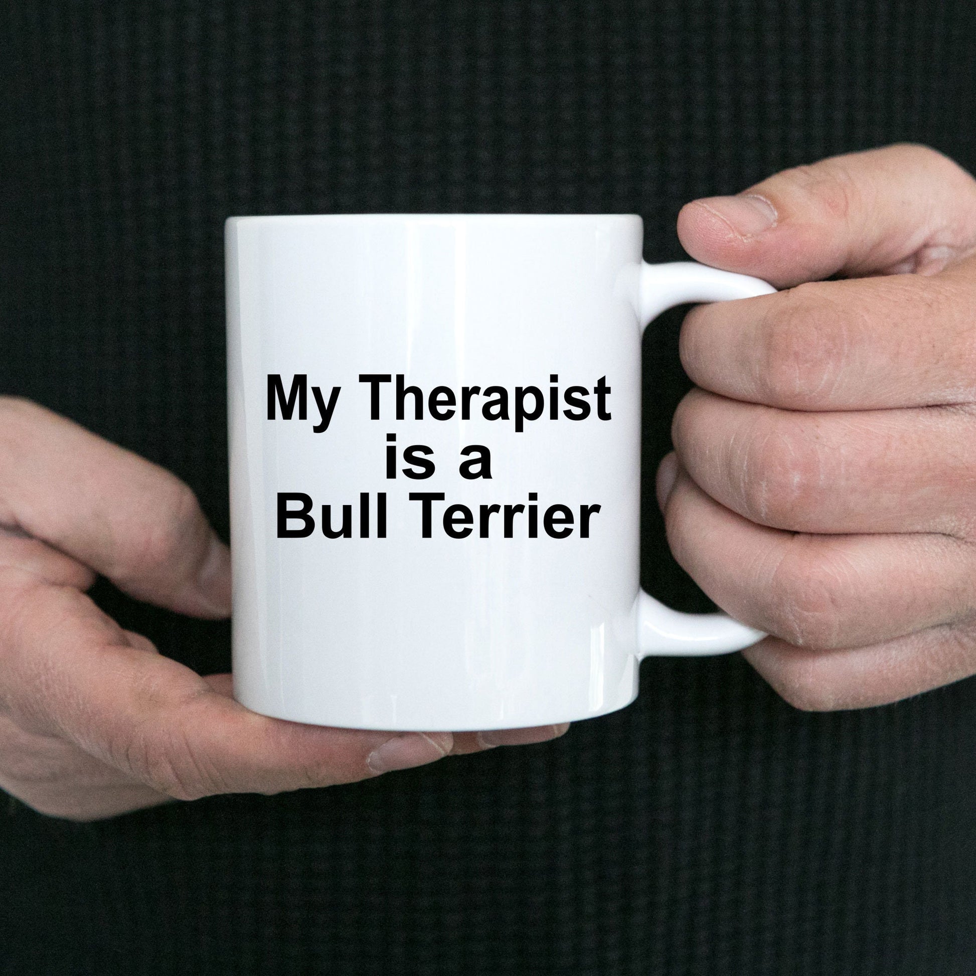 Bull Terrier Therapist Dog Mug - Mallard Moon Gift Shop