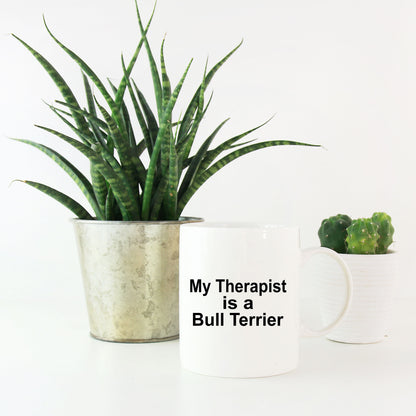 Bull Terrier Therapist Dog Mug - Mallard Moon Gift Shop