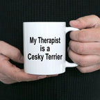 Cesky Terrier Dog Therapist Mug