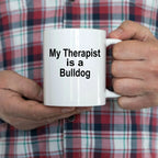 Bulldog Dog Therapist Mug