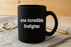Firefighter Black Ceramic Coffee Mug