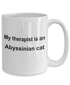 Abyssinian Cat Therapist Coffee Mug