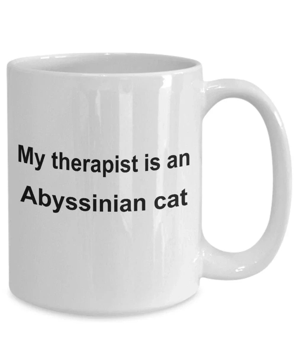 Abyssinian Cat Therapist Coffee Mug