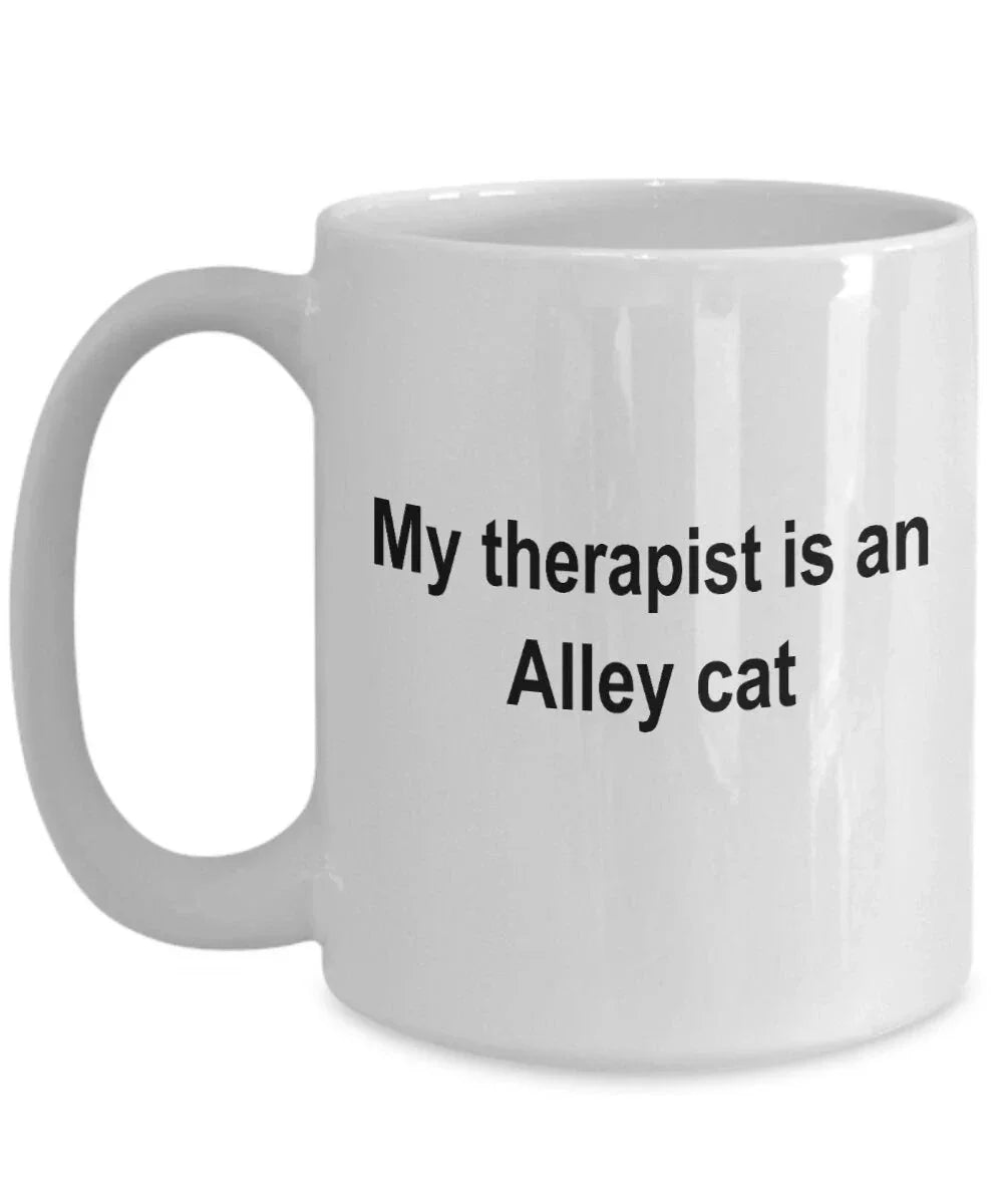 Alley Cat Therapist Gift Coffee Mug
