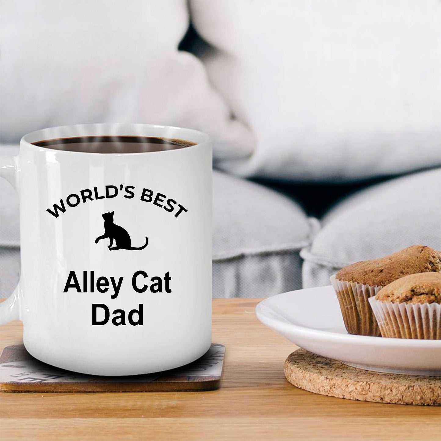 Alley Cat Dad Coffee Mug - Mallard Moon Gift Shop