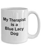 Blue Lacy Dog Therapist Mug