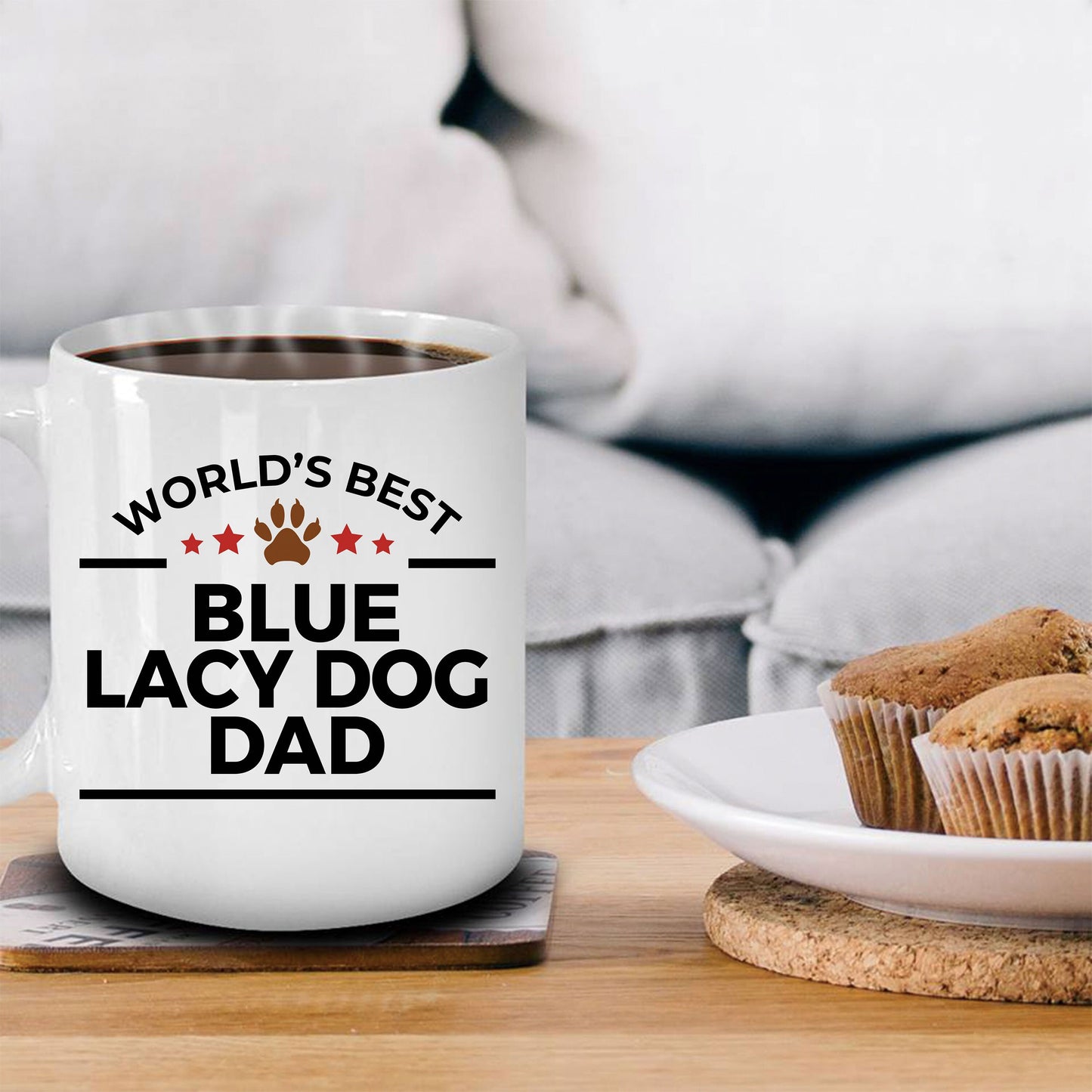 Blue Lacy Dog Dad Coffee Mug - Mallard Moon Gift Shop