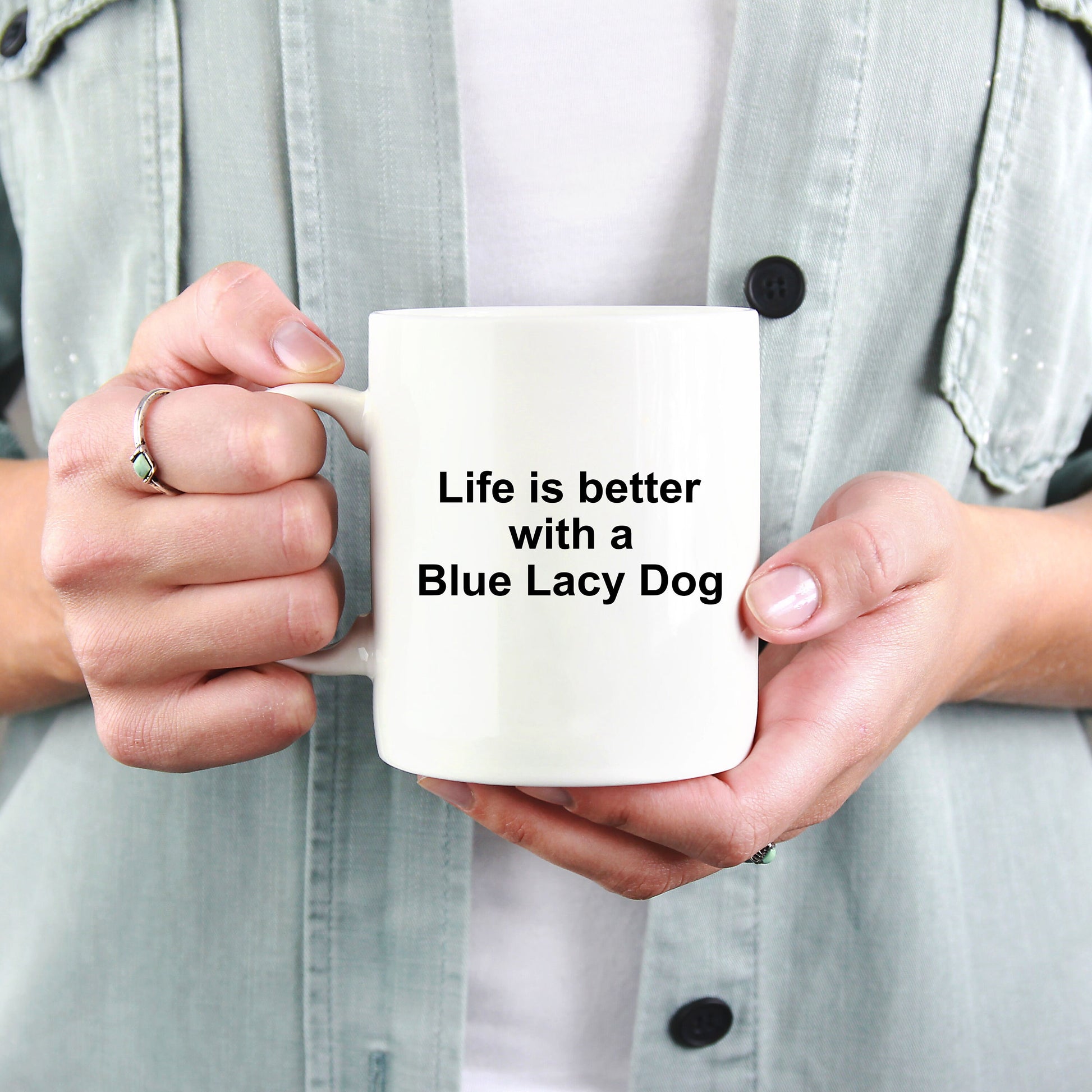 Blue Lacy Dog Coffee Mug - Life is Better with a Blue Lacy - Mallard Moon Gift Shop
