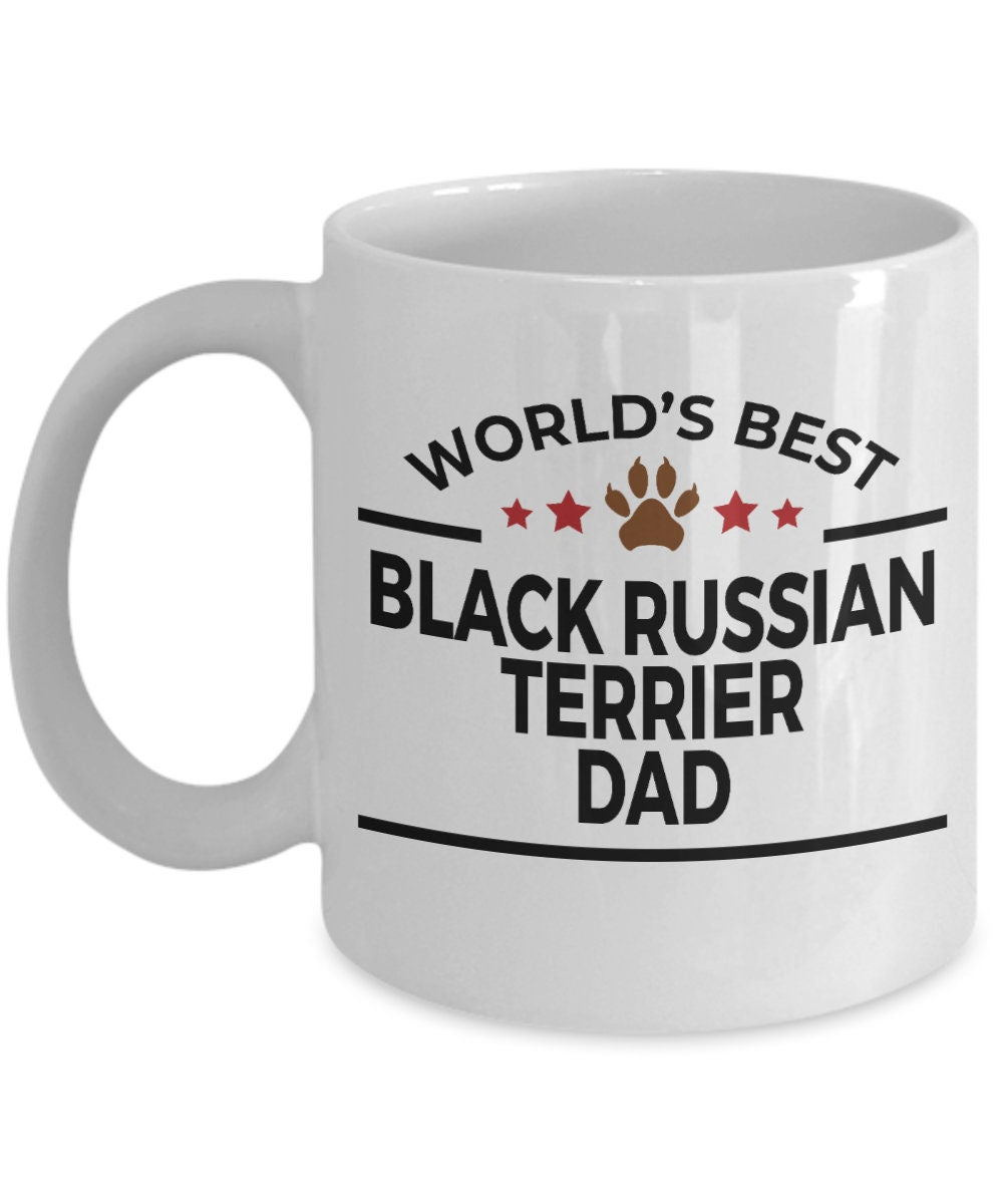 Black Russian Terrier Dog Dad Mug - Mallard Moon Gift Shop