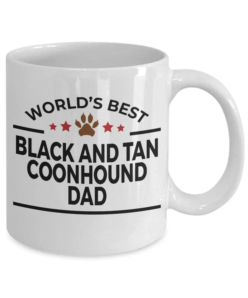 Black and Tan Coonhound Dog Dad Mug