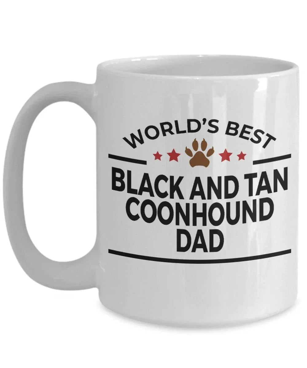 Black and Tan Coonhound Dog Dad Mug