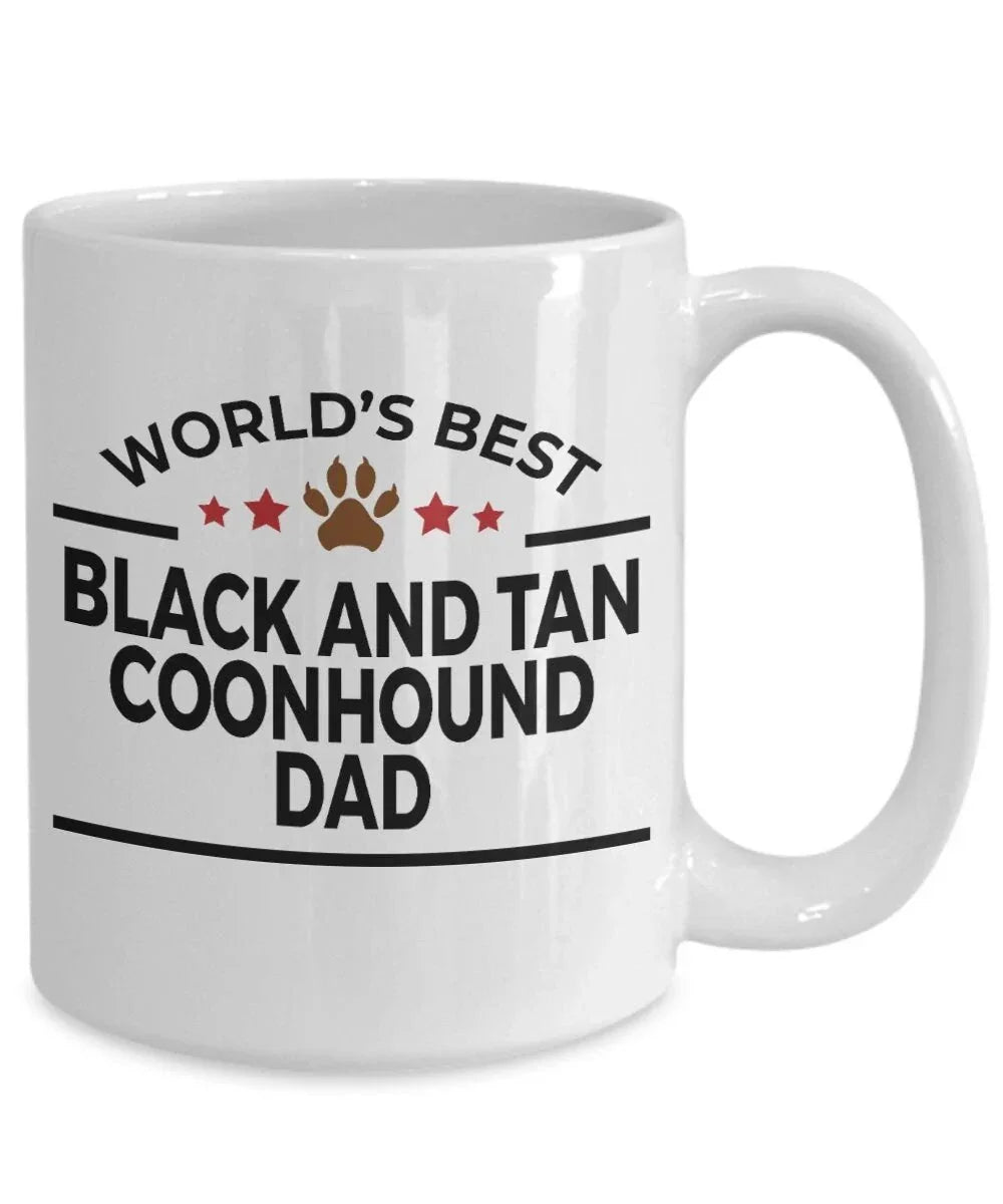 Black and Tan Coonhound Dog Dad Mug