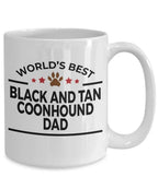 Black and Tan Coonhound Dog Dad Mug