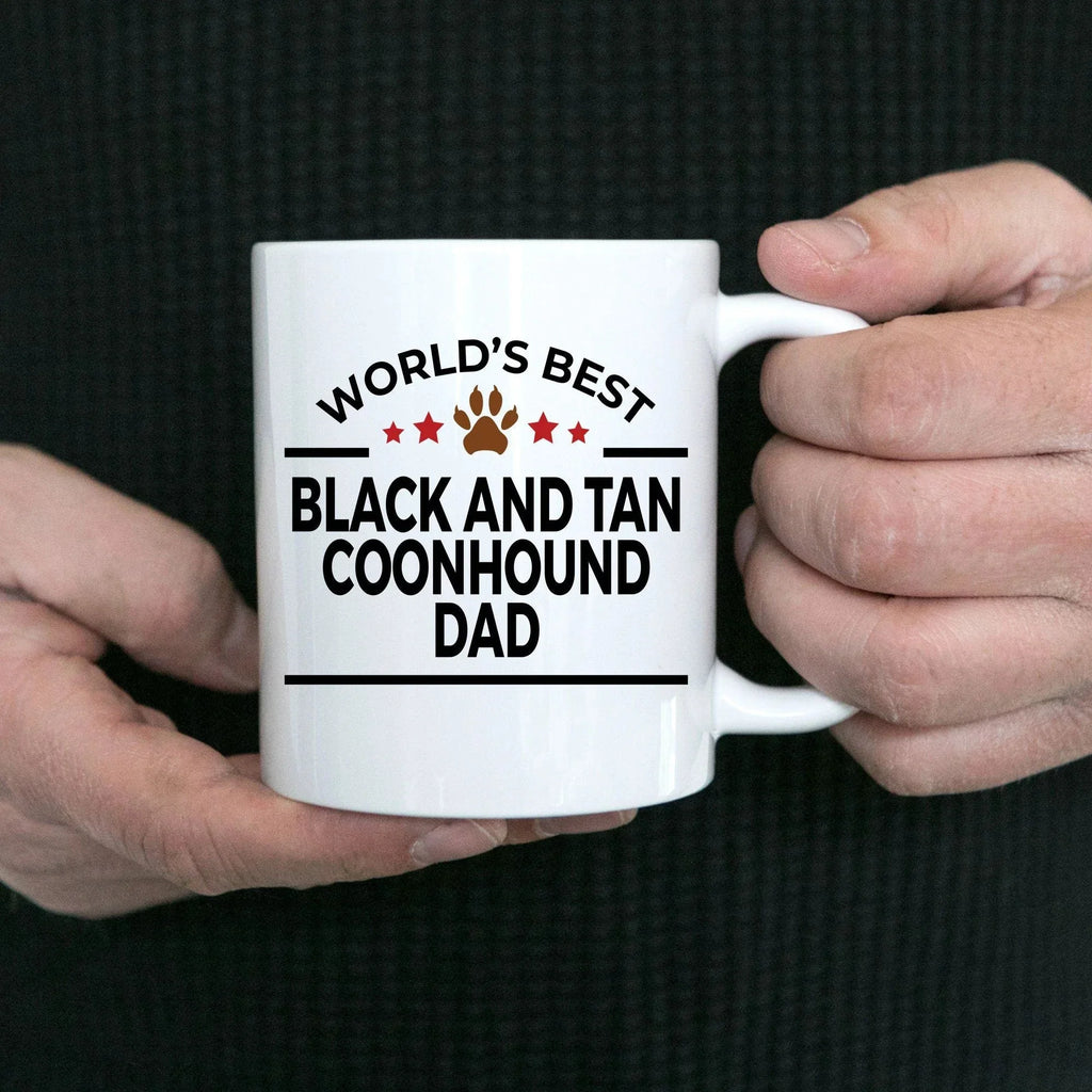 Black and Tan Coonhound Dog Dad Mug