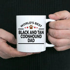 Black and Tan Coonhound Dog Dad Mug