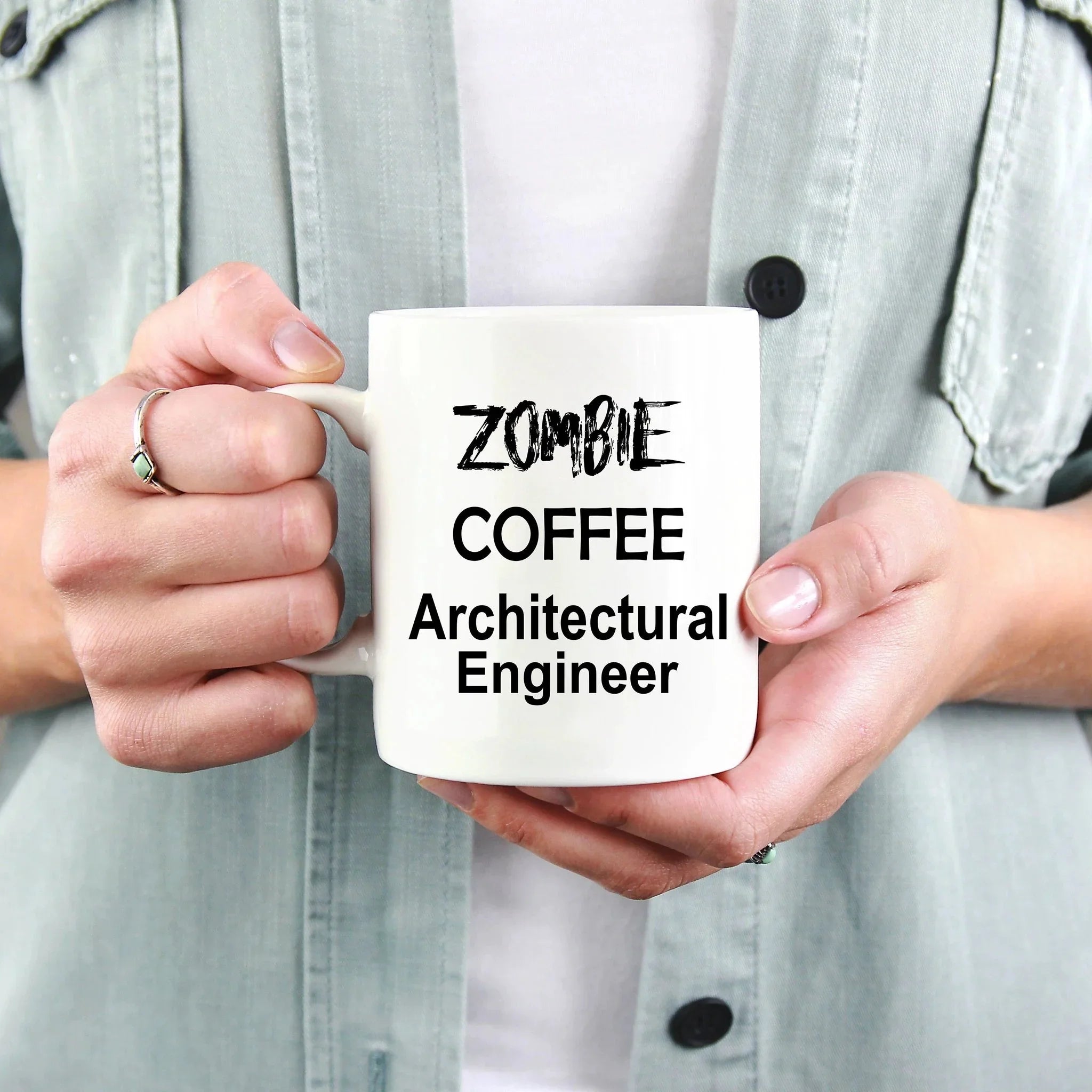 Architectural Engineer Zombie Mug