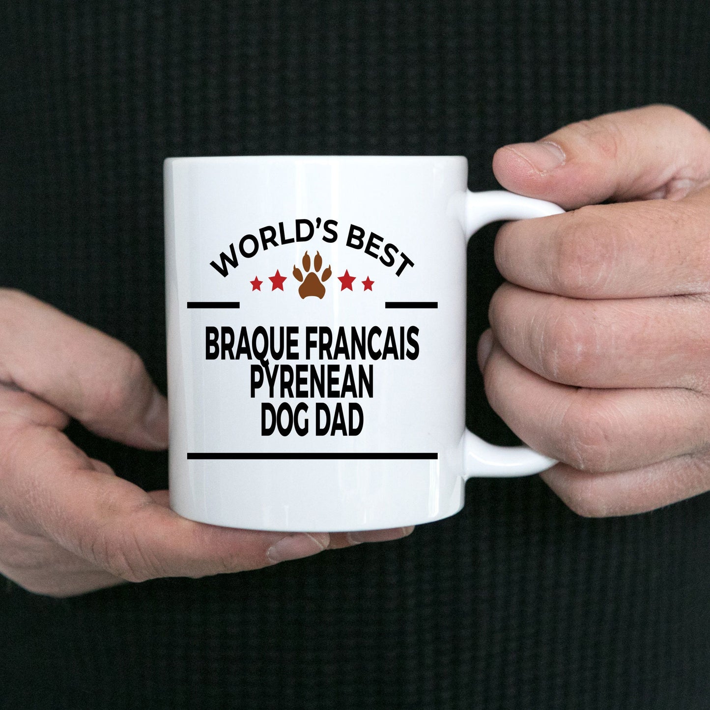 Braque Francais Pyrenean Dog Dad Coffee Mug - Mallard Moon Gift Shop