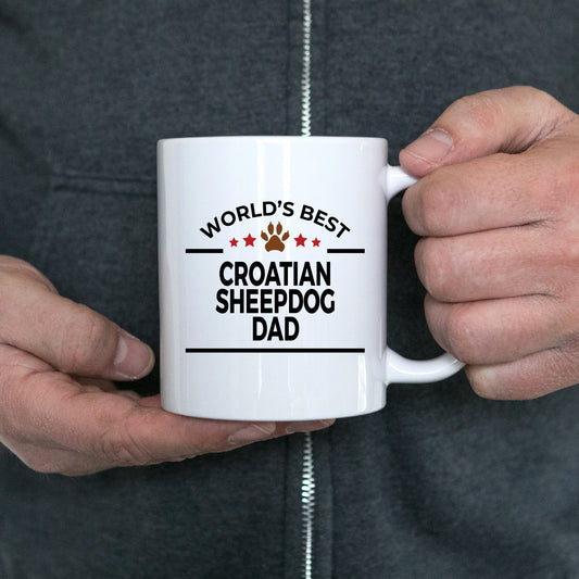Croatian Sheepdog Dog Dad Mug - Mallard Moon Gift Shop