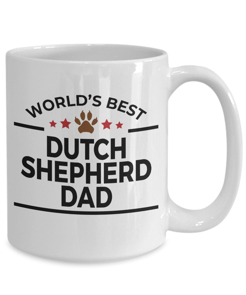 Dutch Shepherd Dog Dad Coffee Mug - Mallard Moon Gift Shop