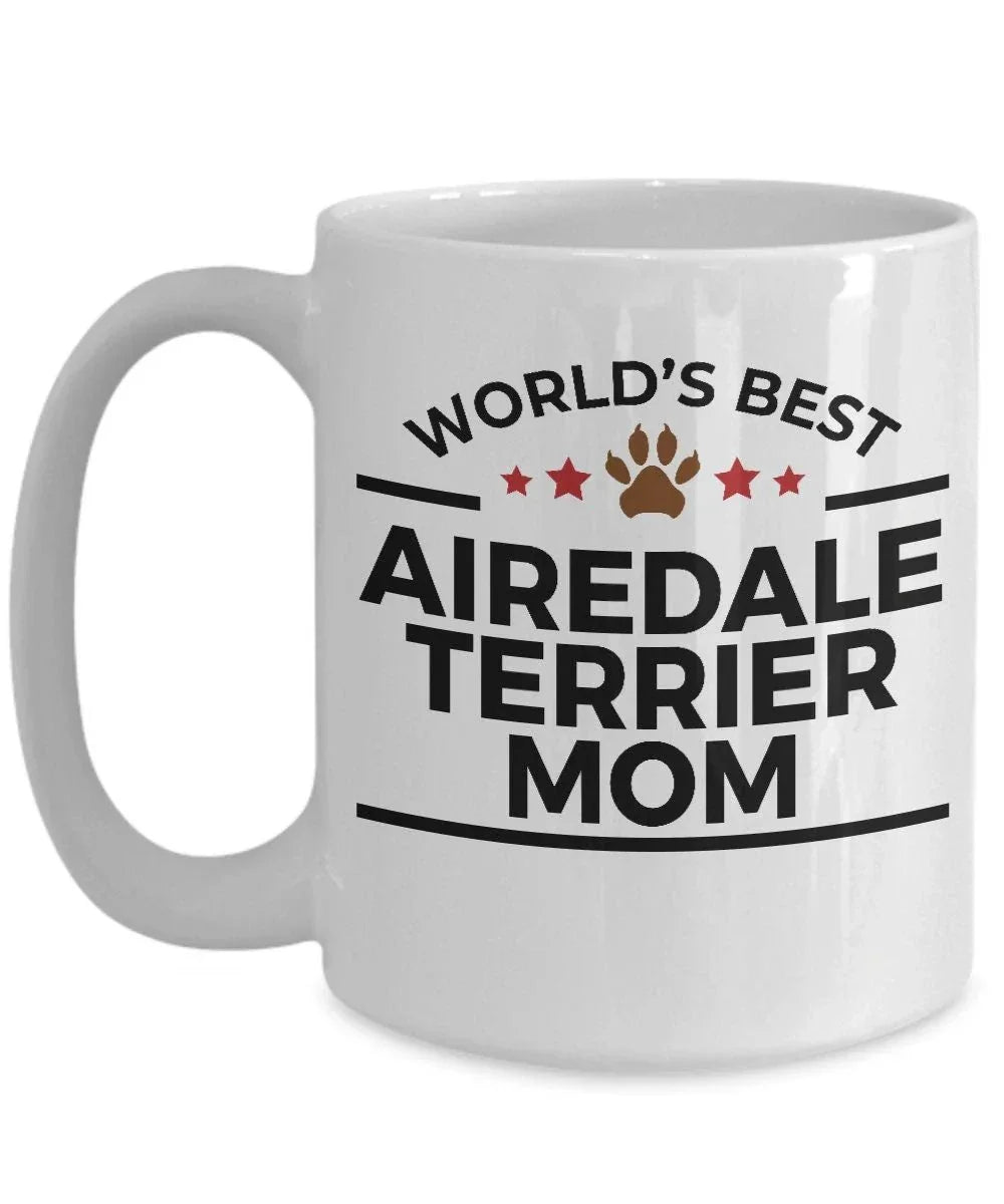 Airedale Terrier Dog Mom Custom Ceramic Coffee Mug