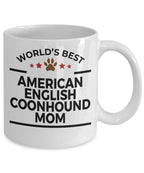 World's Best American English Coonhound Dog Mom Coffee Mug – White Ceramic Mug for Dog Lovers, Pet Owners, and Breed Fans – Perfect Birthday or Holiday Gift Idea