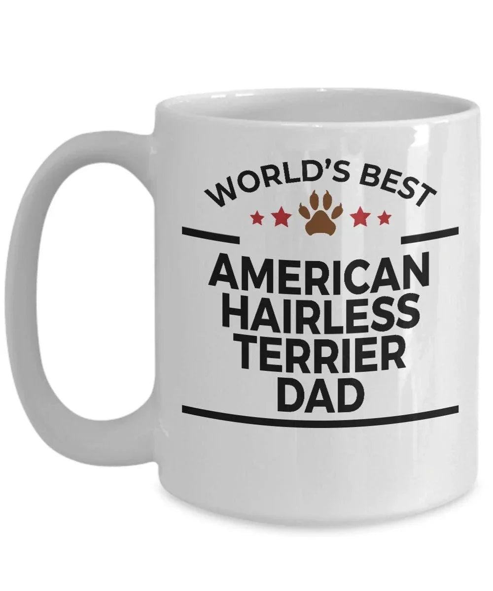 American Hairless Terrier Dog Dad Mug