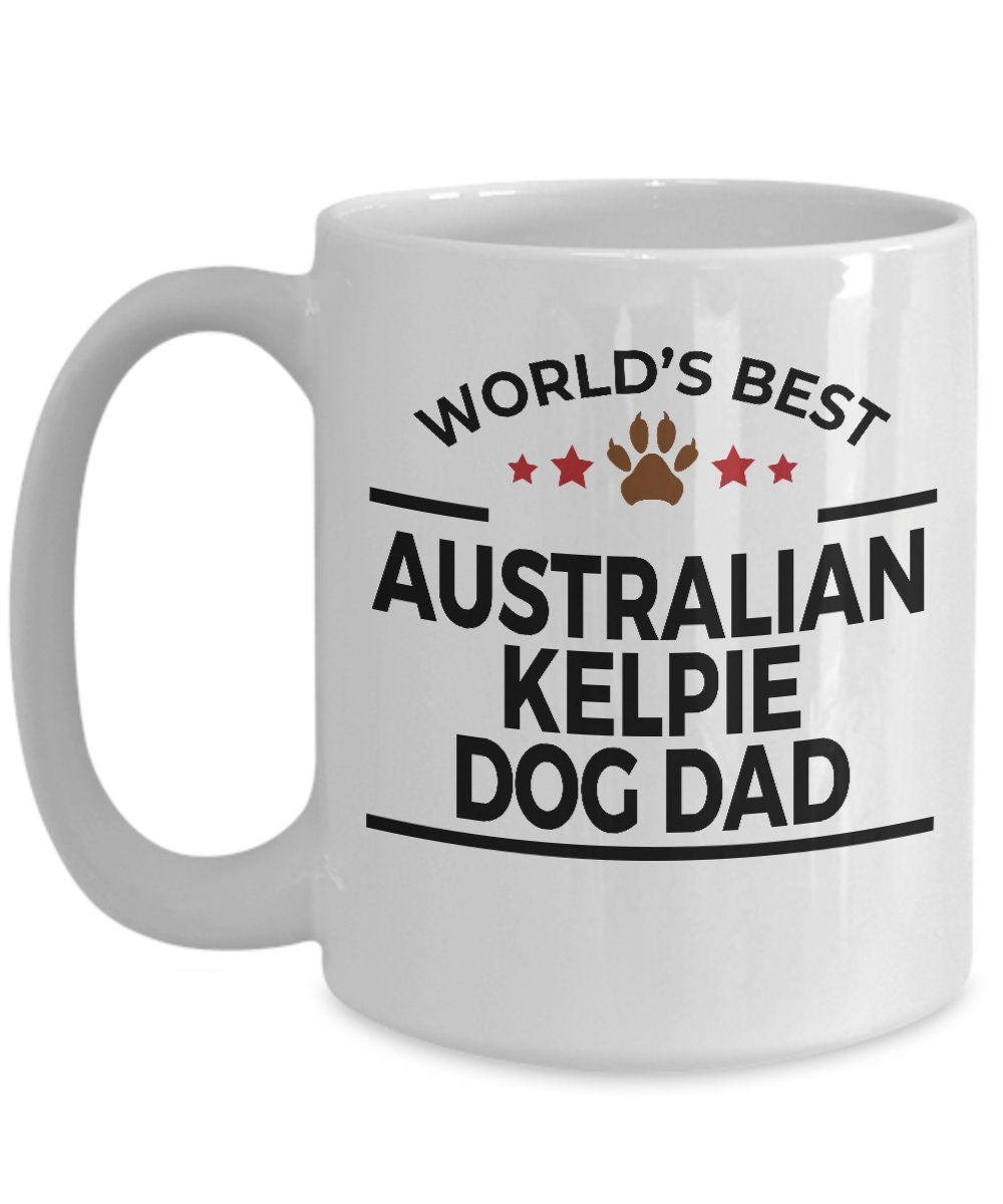 Australian Kelpie Dog Dad Mug - Mallard Moon Gift Shop