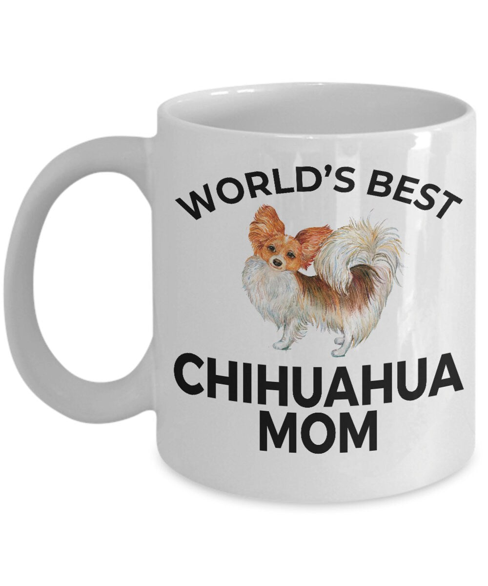 Chihuahua Long Haired Dog Mom Mug - Mallard Moon Gift Shop
