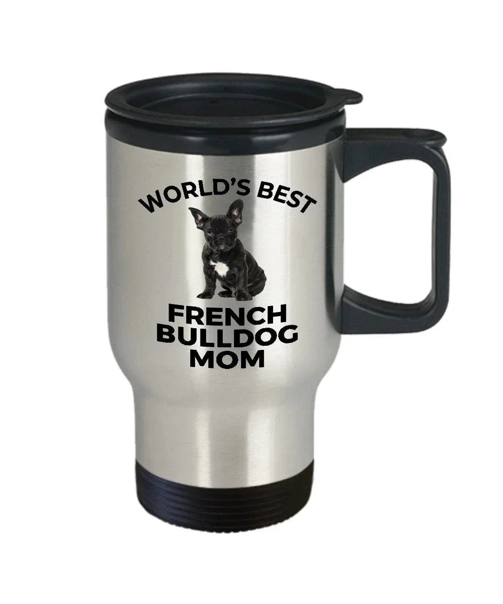 French Bulldog Mom Travel Tumbler Mug