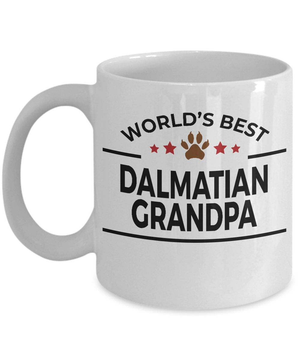 Dalmatian Dog Grandpa Ceramic Coffee Mug - Mallard Moon Gift Shop
