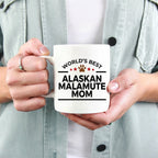 Alaskan Malamute Dog Mom Mug - Full Wrap Dye Sublimation For Vibrant Fade Resistant Artwork